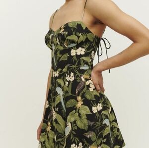 REFORMATION SASKIA DRESS BIRDA OF PARADISE